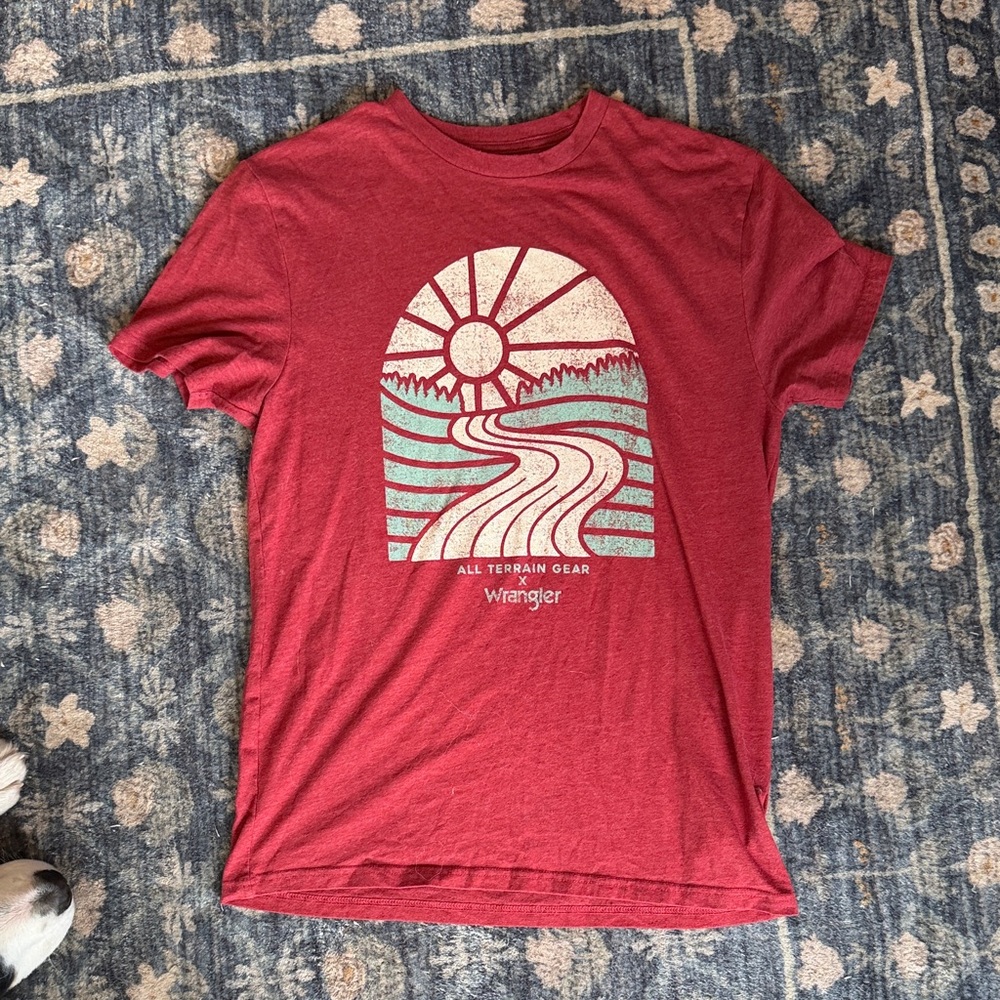 Wrangler Red Crewneck T-Shirt | Men’s M